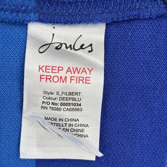 Joules Filbert Polo Shirt Mens Size US L Blue Stripe Cotton Classic Fit UK XL - Picture 12 of 15